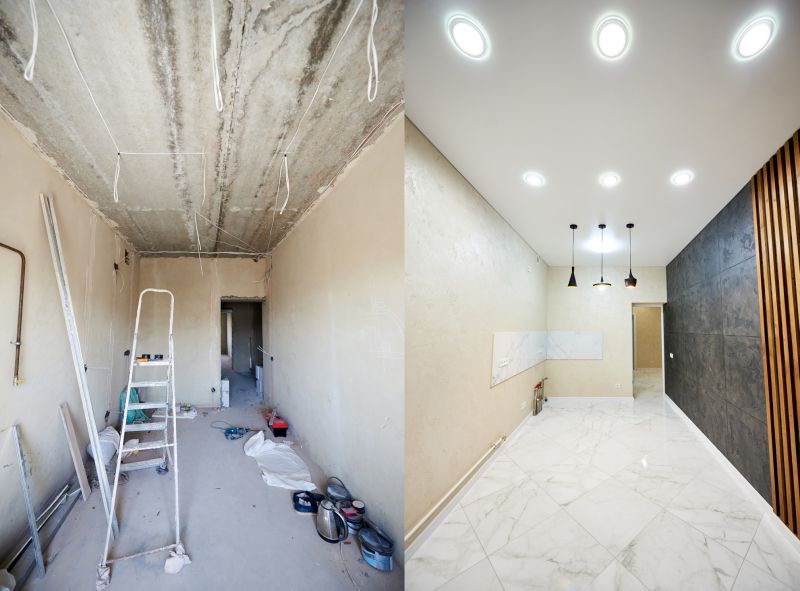 Before and After Ceiling Removal