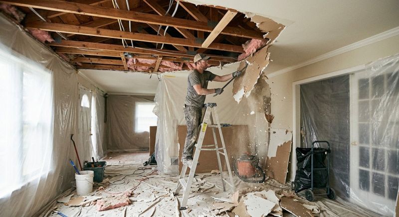 Ceiling Texture Removal